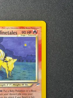 1st Edition Neo Destiny Pokemon TCG Ninetales - Image 3