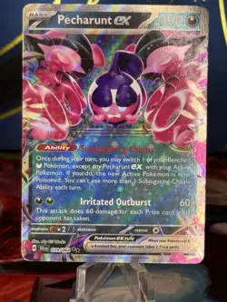 Pokemon TCG Pecharunt ex Sv: Shrouded Fable 039/064 Holo Double Rare EX HP190 - Image 1