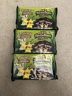 (3) Nintendo Pokemon TCG Trick or Trade BOOster Bundle - 50 Packs - Image 1
