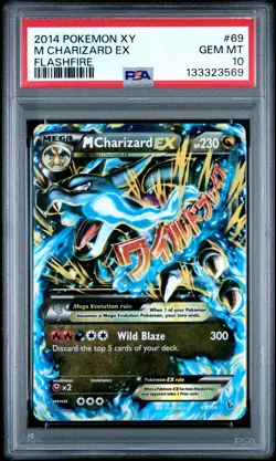 2014 POKEMON XY FLASHFIRE #69 M CHARIZARD EX PSA 10 - Image 1
