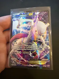 2016 Pokemon XY Black Star Mewtwo EX Promo Super Premium Collection #XY125 NM - Image 1