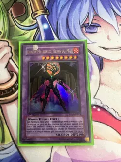 EVIL HERO MALICIOUS FIEND FRENCH ULTRA RARE DP06-EN013 FR013 LIGHT PLAY YUGIOH - Image 1