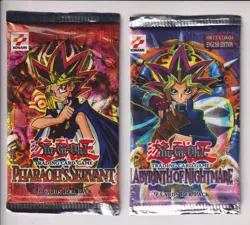 PHARAOH'S SERVANT & LABYRINTH NIGHTMARE YUGIOH! BOOSTER PACKS FACTORY SEALED - Image 1