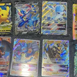 Pokemon TCG Jumbo Card Lot - 10 Cards, mostly MPS, LPS, just a few damaged ones - Image 2