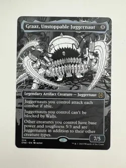 Graaz Unstoppable Juggernaut Manga Showcase Borderless MTG Magic Card NM ONE - Image 1