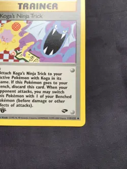 Pokemon Cards: Gym Challenge 1st Edition Uncommon: Koga's Ninja Trick 115/132 - Image 4