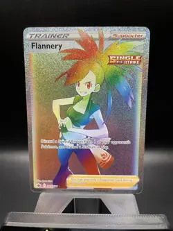 Flannery 215/198 NM Chilling Reign Trainer Card Secret Rare Holo Pokemon TCG - Image 2