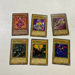 1996 Vintage Yu Gi Oh Card Lot Of 6 Vintage 1st Edition Ungraded Mixed - Image 1