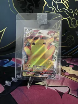Pokemon TCG Pikachu VMAX SWSH062 Sword & Shield Promo Holo Card Stock Card - Image 1