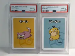 PSA 10 2019 Pokemon Card Old Maid Japanese Babanuki Psyduck & Slowpoke Set of 2 - Image 1