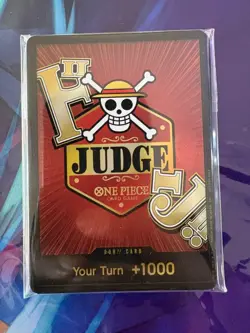 DON !! Card CHAMPIONSHIP JUDGE Promo One Piece Card 25-26 ENGLISH - RARE - Image 1