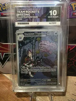 Pokemon TCG ACE 10 Destined Rivals: Team Rockets Weezing Card 199/182 - Image 1