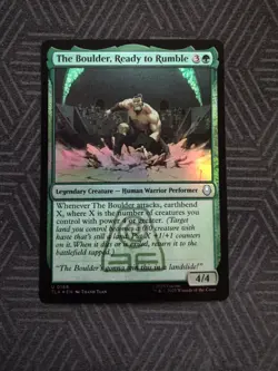 mtg the boulder, ready to rumble foil avatar: the last airbender - Image 1