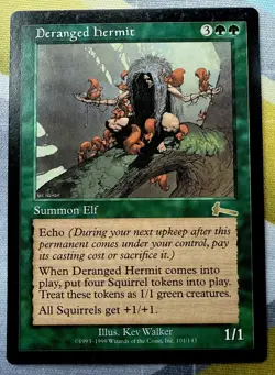 Deranged Hermit - Urza's Legacy - Magic the Gathering Vintage 1999 WOTC - Image 1