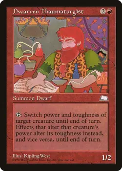 Weatherlight Dwarven Thaumaturgist MTG Magic the Gathering LP - Image 1