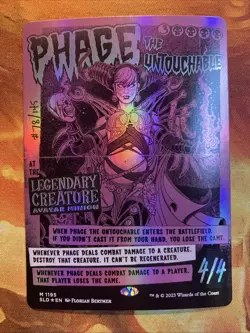 MTG Foil Showcase Phage the Untouchable Secret Lair: Legendary Flyers!! - Image 1