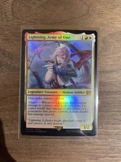 Magic the Gathering: Lightning, Army of One Final Fantasy Foil NM - Image 1