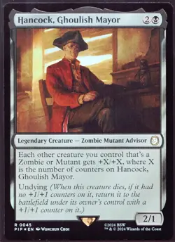 Hancock, Ghoulish Mayor-45 Foil MTG Fallout - Image 1