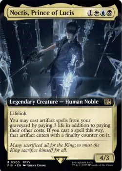Noctis, Prince of Lucis EXTENDED ART Final Fantasy Magic MTG NM - Image 1