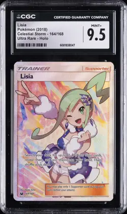 2018 POKEMON CELESTIAL STORM ULTRA RARE - HOLO #164/168 LISIA CGC 9.5 - Image 1