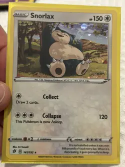 Pokemon TCG Snorlax Rebel Clash 141/192 Holo - Image 1