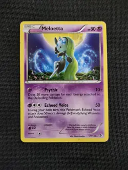 Pokemon Meloetta 77/149 Boundaries Crossed Non Holo Deck Exclusive - Image 1