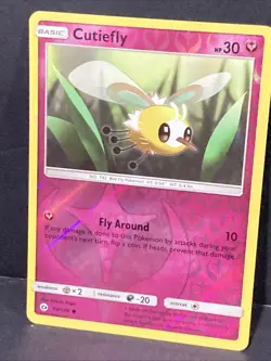 Cutiefly Pokemon 2017 Sun & Moon Reverse Holo 92/149 TCG Foil - Image 2