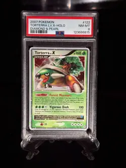 PSA 8 2007 Pokemon Torterra LV. X- Holo Diamond & Pearl #122 - Image 1