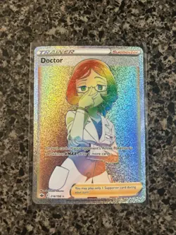 Doctor 214/198 Chilling Reign NM Full Art Secret Rainbow Rare Pokemon Card - Image 1