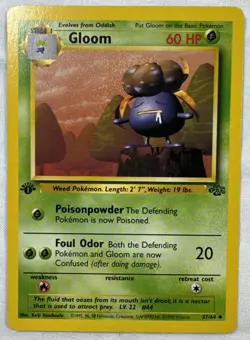 Pokemon TCG Gloom 37/64 Jungle 1st Edition NM WotC - Image 1