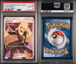 2018 Pokemon Sun & Moon Ultra Prism #148 Cynthia FA PSA 10 GEM MINT - Image 3