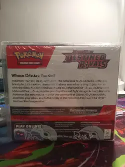 Pokemon Destined Rivals Booster Box In Acrylic Case (36 Packs) - Sealed - Image 2