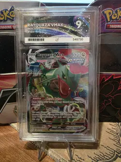 Pokemon TCG Rayquaza VMAX Crown Zenith 101/159 Holo Ultra Rare Ace 9 Mint - Image 1