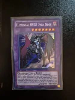 Yu-Gi-Oh LCGX-EN059 Elemental Hero Dark Neos Secret Rare 1st Edition - mint - Image 1