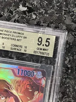 Monkey.D.Luffy (Treasure Booster) ST10-006 One Piece Promotion BGS 9.5 CHIP CASE - Image 2