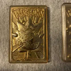 Lot 5 Burger King Gold Pokemon Card Lot - 23 K GF Metal-Mewtwo, Pikachu, Polish - Image 3