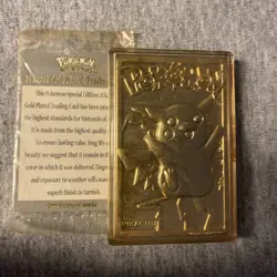 Lot 5 Burger King Gold Pokemon Card Lot - 23 K GF Metal-Mewtwo, Pikachu, Polish - Image 5