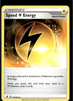 Pokemon Speed Energy 173/192 Rebel Clash Non Holo Uncommon 4 Card Lot - Image 1