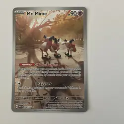 Mr. Mime 179/165 Sv: Scarlet & Violet 151 Holo Full Art Pokemon Card - Image 1