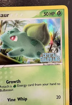 Pokemon Card Bulbasaur 46/100 Reverse Holo Stamped EX Crystal Guardians - Image 3