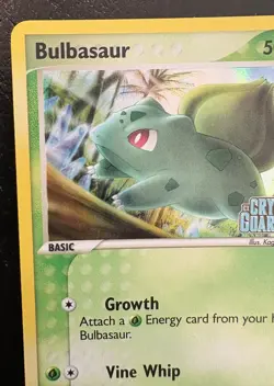 Pokemon Card Bulbasaur 46/100 Reverse Holo Stamped EX Crystal Guardians - Image 4