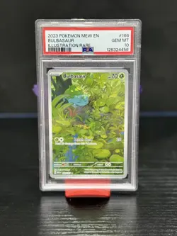 Pokemon TCG 2023 Bulbasaur Special Illustration Rare Card PSA 10 166/165 - Image 1