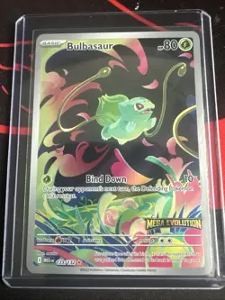 Bulbasaur Pokemon Card Mega Evolution Stamped 133/132 Promo 2025 Nintendo - Image 1