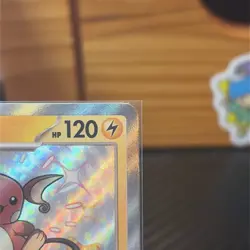 Pokemon TCG Raichu Scarlet & Violet Paldean Fates Holo Shiny Rare Card 132/091 - Image 4
