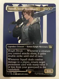 MTG Squall, SeeD Mercenary (Borderless) Final Fantasy Regular #0402 - Image 1