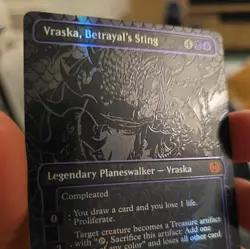 MTG Vraska Betrayals Sting NM Oil Slick Raised Foil Phyrexia All Will Be One - Image 4