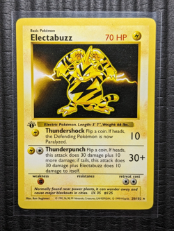 Pokemon 1999 1st Edition Electabuzz 020/102 Base Set Shadowless - Image 2