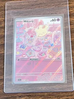 Pokemon TCG Milcery 152/142 Illustration Rare, Stellar Crown, NM/M Condition - Image 1