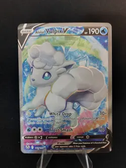 Alolan Vulpix V 173/195 - Silver Tempest Full Art Pokemon TCG - Near Mint - Image 1