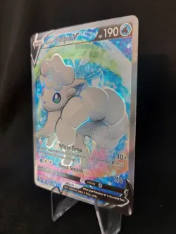 Alolan Vulpix V 173/195 - Silver Tempest Full Art Pokemon TCG - Near Mint - Image 4